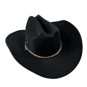 Western Express Inc.‎ Navy Blue Felt Cowboy Hat Sz S/M